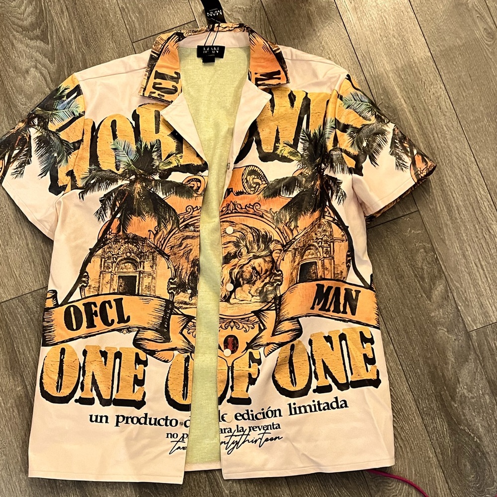 Short sleeve, PU graphic shirt